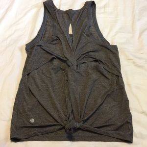 Lululemon Tank, Heather Gray, Size 6